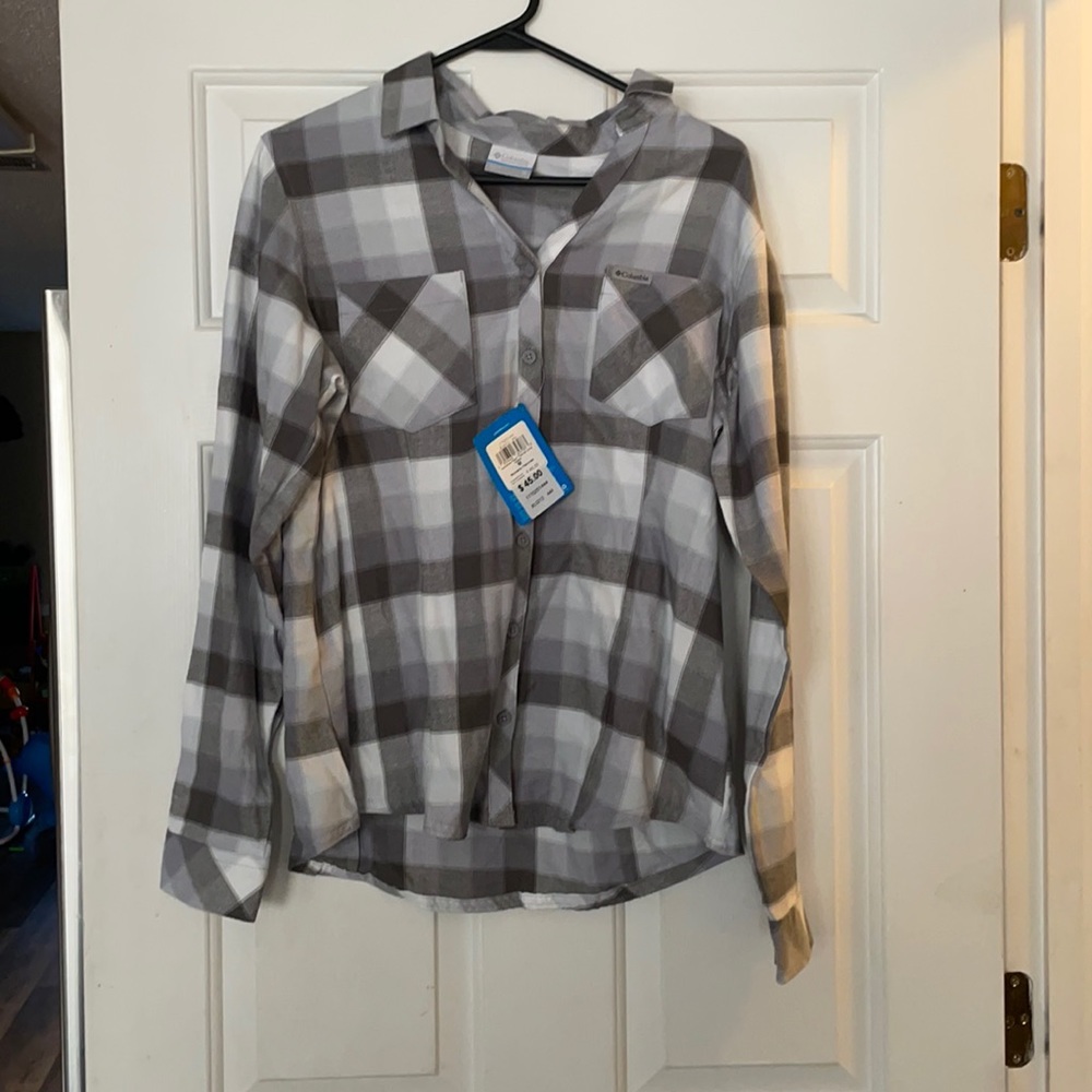 Women’s Flannel Long Sleeve button down shirt